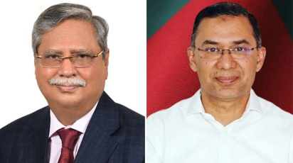 রাষ্ট্রপতি মো. সাহাবুদ্দিন এবং প্রধানমন্ত্রী তারেক রহমান। কোলাজ ছবি: বাসস