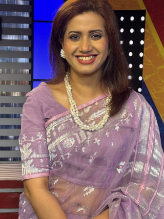 জাতীয় চলচ্চিত্র পুরস্কার পাওয়া সংগীতশিল্পী নাজমুন মুনিরা ন্যান্‌সি । ছবি: সংগৃহীত