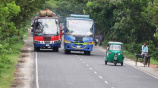 bus in road