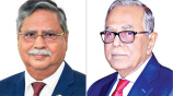 সাবেক রাষ্ট্রপতি মো. সাহাবুদ্দিন ও মো. আবদুল হামিদ। ফাইল ছবি