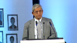 আজ মুক্তিযুদ্ধ বিষয়ক মন্ত্রণালয় আয়োজিত এক আলোচনা সভায় প্রধান অতিথির বক্তব্য রাখেন রাষ্ট্রপতি মির্জা ফখরুল ইসলাম আলমগীর। ছবি: বাসস