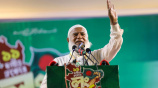 সমাবেশে বক্তব্য দিচ্ছেন জামায়াতে ইসলামীর আমির শফিকুর রহমান। ছবি: রাজিব রায়হান/স্টার